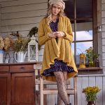 SWETER FLOREE MUSZTARDOWY