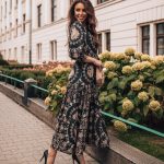 Sukienka czarna Blossom
